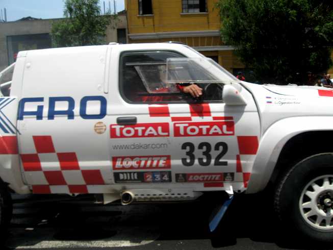 Das Auto von Leonid Ogordodnikov Rusland Rallye Dakar Peru 2012